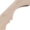 Ekena Millwork 5 1/2"W x 6"D x 6"H Balboa Smooth Knee Brace, Douglas Fir BRC06X06X06BOA00SDF - alternate 3